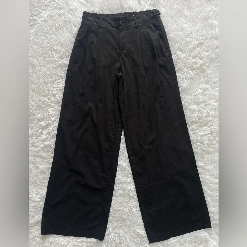 American Eagle High Rise Wide Leg Trouser Pants - Picture 1 of 8